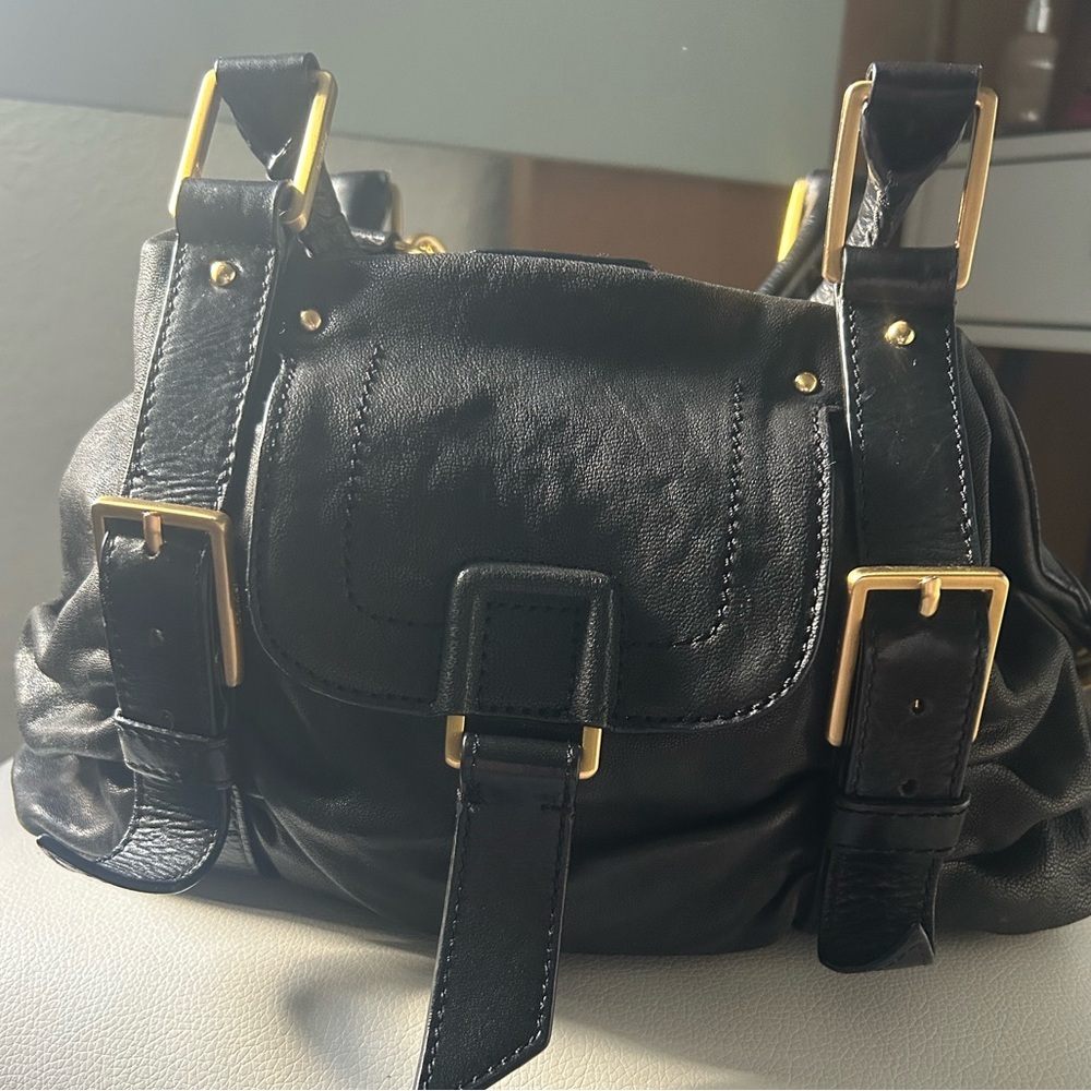 Botkier Medium Black Leather Satchel